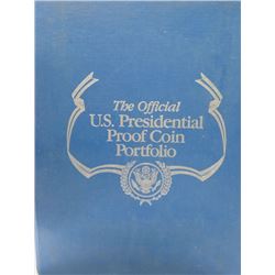 Complete Presidential Proof Coin Set in Portfolio
