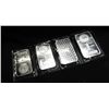 Image 1 : 4 pcs. Morgan Design 1 oz Silver Bars