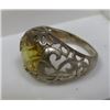 Image 2 : Sterling Silver Lemon Quartz Ring