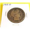 Image 1 : 1912 D Barber Half Dollar