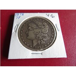 1878 7 TF VG Grade Morgan Silver Dollar