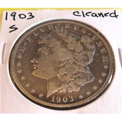1903 S Cleaned Better Date Morgan Dollar