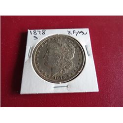 1878 s XF AU Morgan Silver Dollar