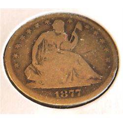 1877 S Seated Liberty Half Dollar