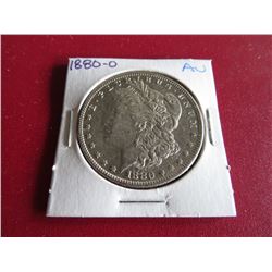 1880 O Au Grade Morgan Silver Dollar