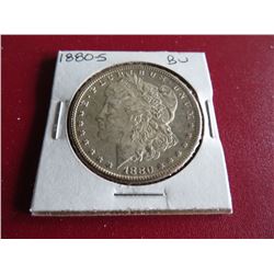 1880 s BU Grade Morgan Silver Dollar