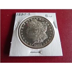 1880 s CRISP BU Morgan Dollar