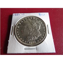 1881 O BU Grade Better Date Morgan Dollar