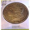 Image 1 : 1890 CC Tail Bar VAM 4 Morgan Silver Dollar