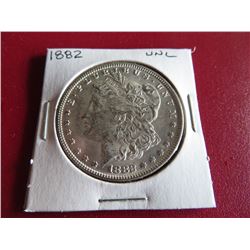 1882 P UNCIRCULATED Morgan Silver Dollar