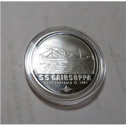 1 oz. Shipwreck Silver Gairsoppa Round
