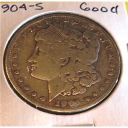 1904 S Good Grade Morgan Silver Dollar