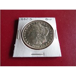 1882 S BU Morgan Silver Dollar