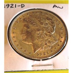 1921 D AU Grade Morgan Dollar