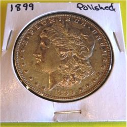 1899 P Morgan Silver Dollar Polished