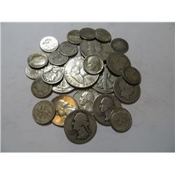 $5 Face Value Mixed 90% Silver Coinage