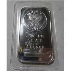 1 oz Sunshine Silver Ba r - .999