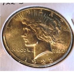 1922 S BU Garde Peace Silver Dollar