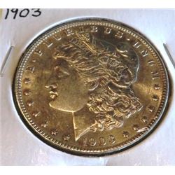 1903 P AU/BU Better Date Morgan Silver Dollar