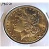 Image 1 : 1903 P AU/BU Better Date Morgan Silver Dollar