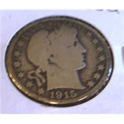 1915 Good Grade Barber Half Dollar