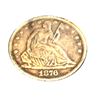 Image 1 : 1876 Seated Liberty Half Dollar -