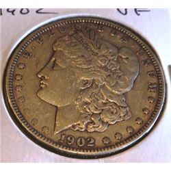 1902 P VF Grade Morgan Silver Dollar