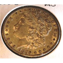1883 S Better Date AU Grade Morgan Dollar