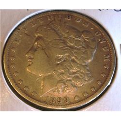 1899 P Better Date Cleaned Morgan Silver Dollar