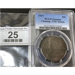 1819 PCGS Genuine - Bust Half Dollar - UNC -