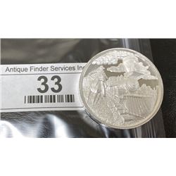 2 oz. Locomotive Design Silver Round