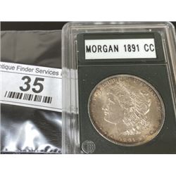 1891 CC Morgan Silver Dollar - XF AU