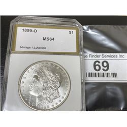 1899 o MS 64 Morgan Silver Dollar