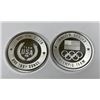 Image 1 : (2) 1oz. USA Olympic Design Silver Rounds