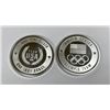 Image 1 : (2) 1 oz. Olympic Design Silver Rounds