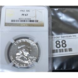 1962 PF 67 NGC Franklin Half Dollar