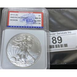 2012 s MS 70 US Silver Eagle