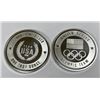 Image 1 : Lot of 2 USA Olympic Design 1 oz Silver Rounds