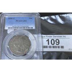 1896 s Barber Half Dollar G4 PCGS Slab