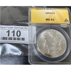 1899 O MS 61 ANACS Morgan Silver Dollar