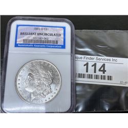 1885 O BU NGC Morgan Silver Dollar