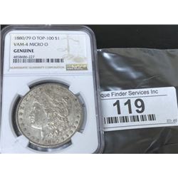 1880/79 O Mint Vam Micro o NGC Morgan $1