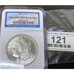 1881 s BU NGC Morgan Silver Dollar