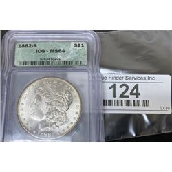1882 S MS 64 Morgan Silver Dollar