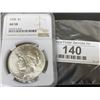 Image 1 : 1928 AU 58 NGC Peace Silver Dollar