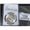 Image 1 : 1922 MS 62 NGC Peace Silver Dollar