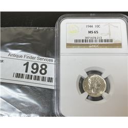 1944 MS 65 NGC Mercury Dime
