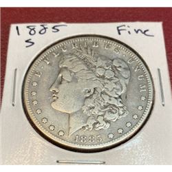 1885 S Fine Grade Morgan Dollar
