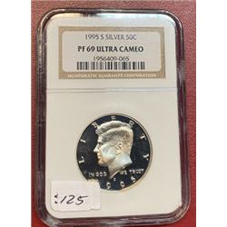 1995 S PF UC 69 NGC Kennedy Half Dollar