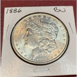 1886 BU Grade Morgan Silver Dollar